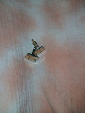 Vintage Silver Rectangular Cufflinks - Classic Minimalist Style